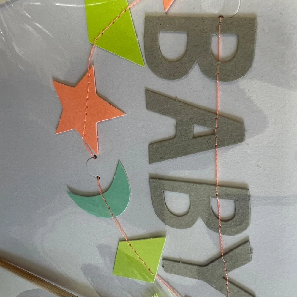 NWT Colorful Baby Banner & Cake Topper Set (3 sets available!)